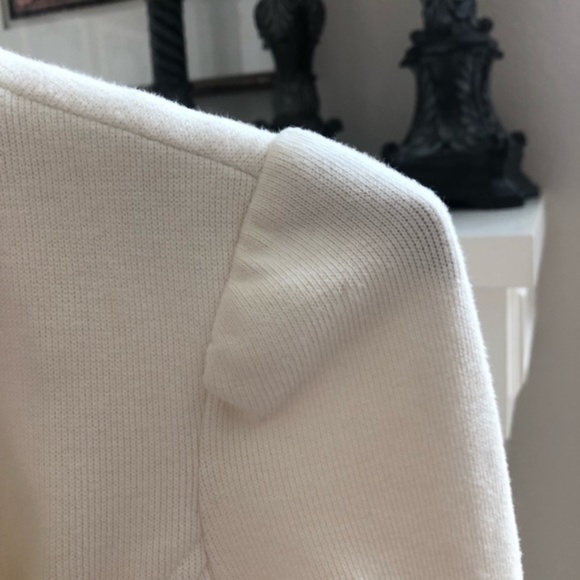 Free People Military Ruffle Jacket in Ivory Size 4 - Picture 9 of 16